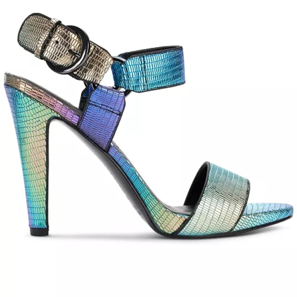 Karl Lagerfeld Iridescent Strappy Heels